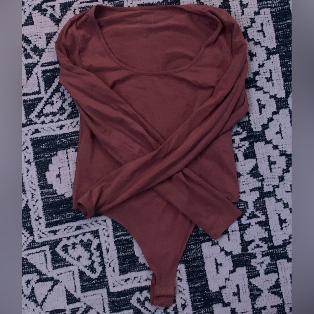 XS body suit, Salmon colored